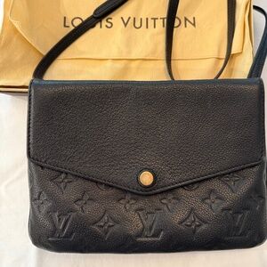 Louis Vuitton Twice Shoulder Bag -- Black Empreinte Monogram Leather